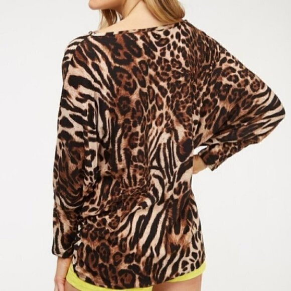 ANIMAL PRINT TUNIC TOP - Picture 4 of 4